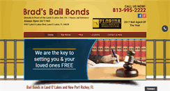 Desktop Screenshot of bradsbailbonds.com